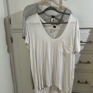 TWO We The Free (Free People) High/Low Tee Shirts